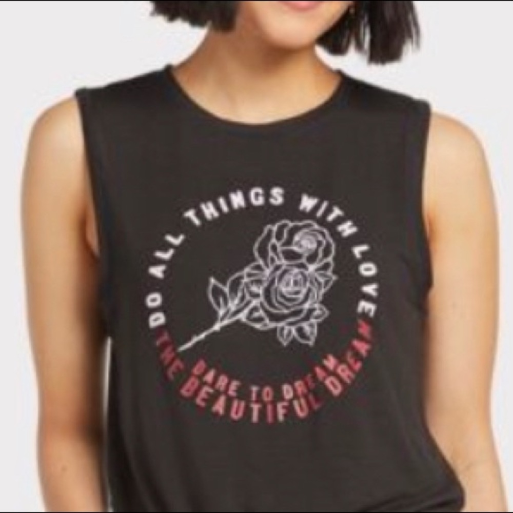 Spiritual Gangster Graphic Crop Sleeveless Tank - Picture 1 of 7